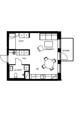 Tyresö - 1.5rok - tillsv - 12.650kr/mån - Foto 2