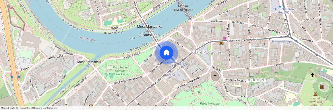 ul. Legionów Józefa Piłsudskiego, Stare Podgórze, Podgórze, Kraków, małopolskie