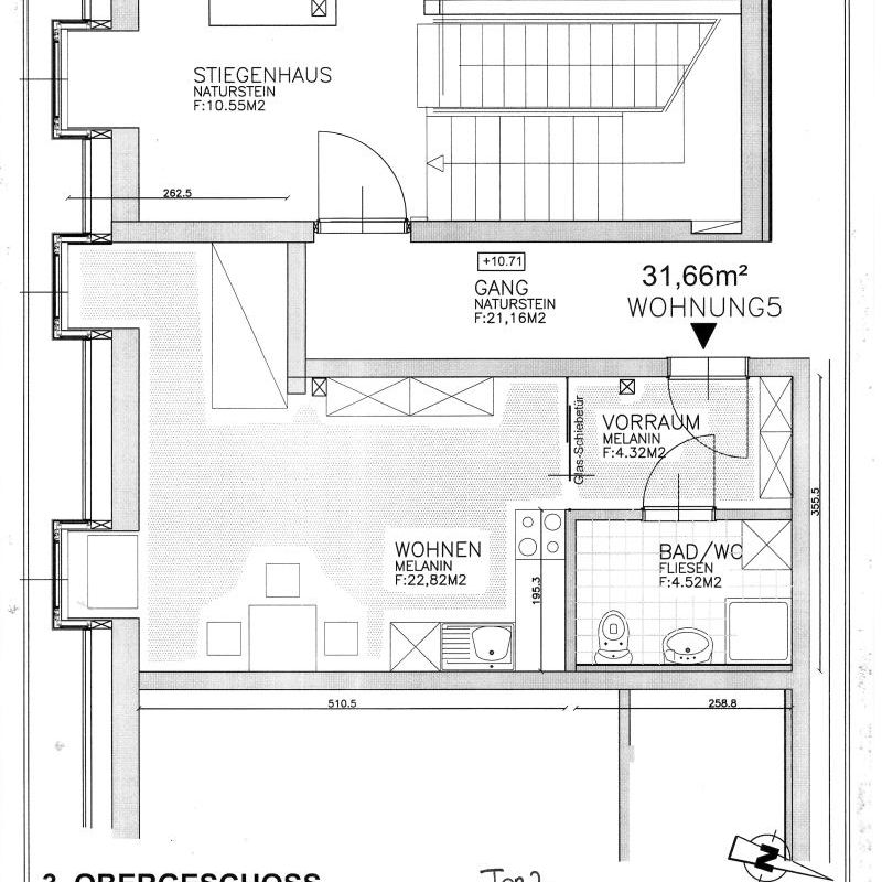 Studentenhit im Zentrum/Leoben – 1-Zimmerwohnung Top 7 - Foto 1