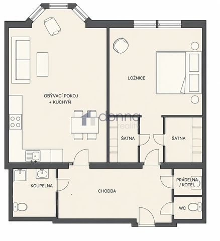 Apartment for rent, 2+kk - 1 bedroom, 63m - Фото 5