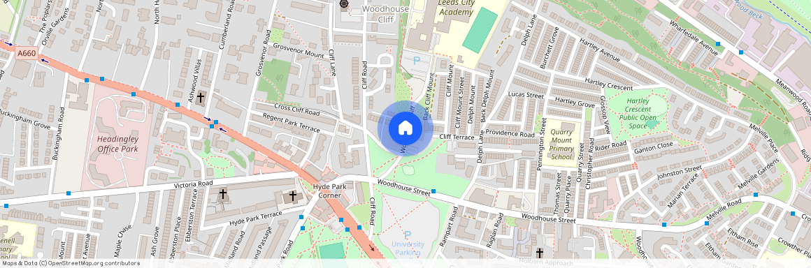 5B, Woodhouse Cliff, Leeds, West Yorkshire, LS6 2HF