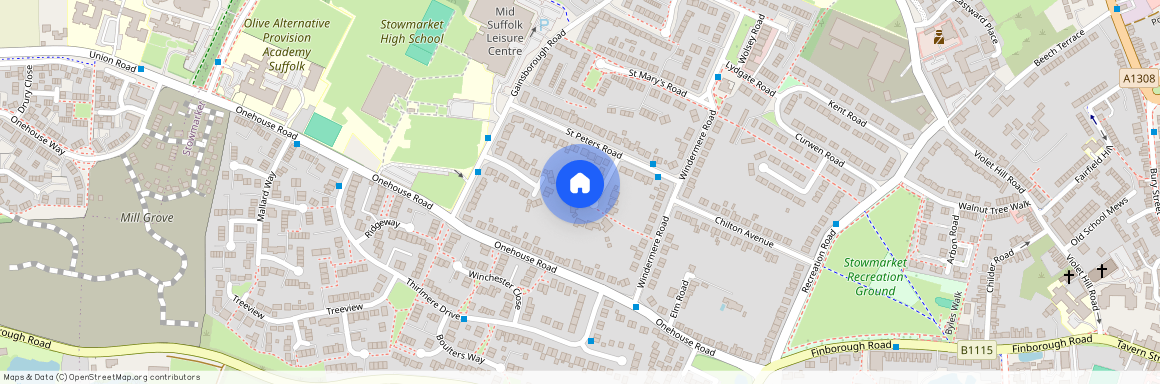 St. Peters Close, Stowmarket, Suffolk, IP14