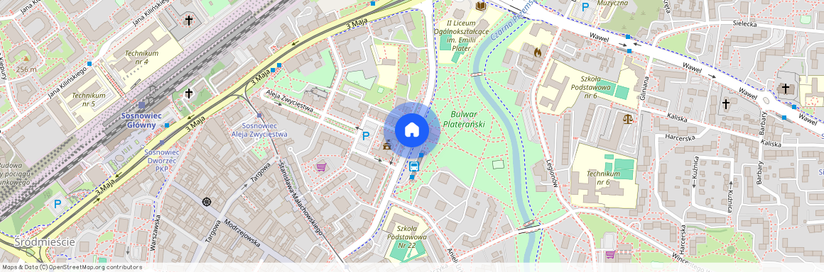 ul. Ignacego Mościckiego, Centrum / Śródmieście, Sosnowiec, śląskie