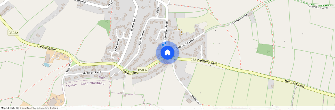 Saltersford Lane, Alton, Stoke-On-Trent