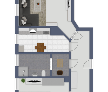 Kleines Reich mit Einbauküche freut sich auf neue Mieter. - Photo 6