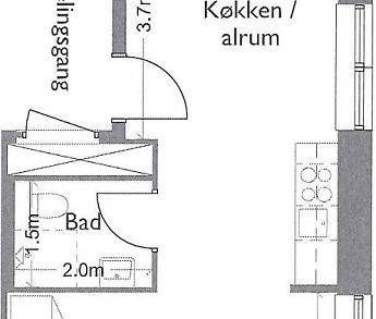 1-værelses studiebolig (Type M) - Photo 4