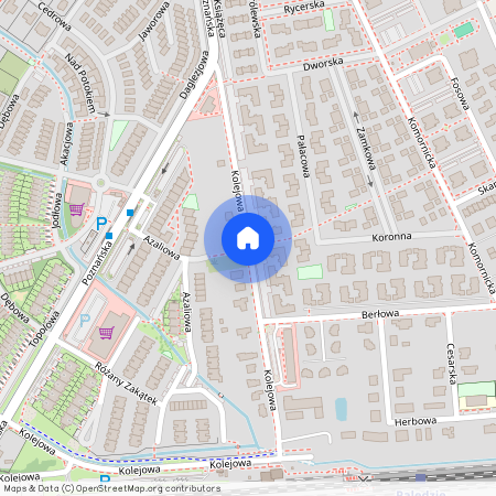 ul. Kolejowa, Dąbrówka, Dopiewo, poznański, wielkopolskie