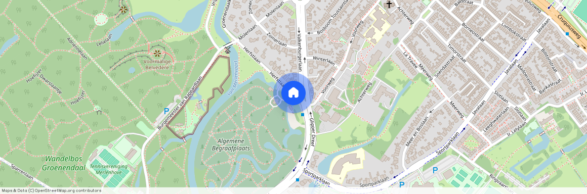 Van Merlenbuurt en Valkenburgerplein en omgeving, 2103 AV, Herfstlaan, Heemstede