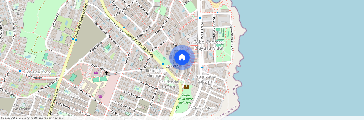 Calle Castellon, Torrevieja, Torre Del Moro, Alicante, Spain