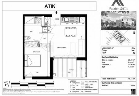 Appartement type 2 Escalquens - Photo 5