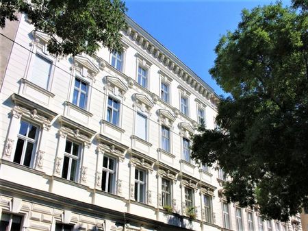 ROCHUSMARKT-NÄHE, sonnige 103 m2 Altbau, 3 Zimmer, WG-geeignet, Küche, Wannenbad, Parketten, Geusaugasse - Foto 4