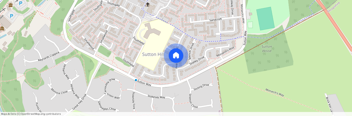 Shakespeare Way, Sutton Hill, Telford, Shropshire, TF7