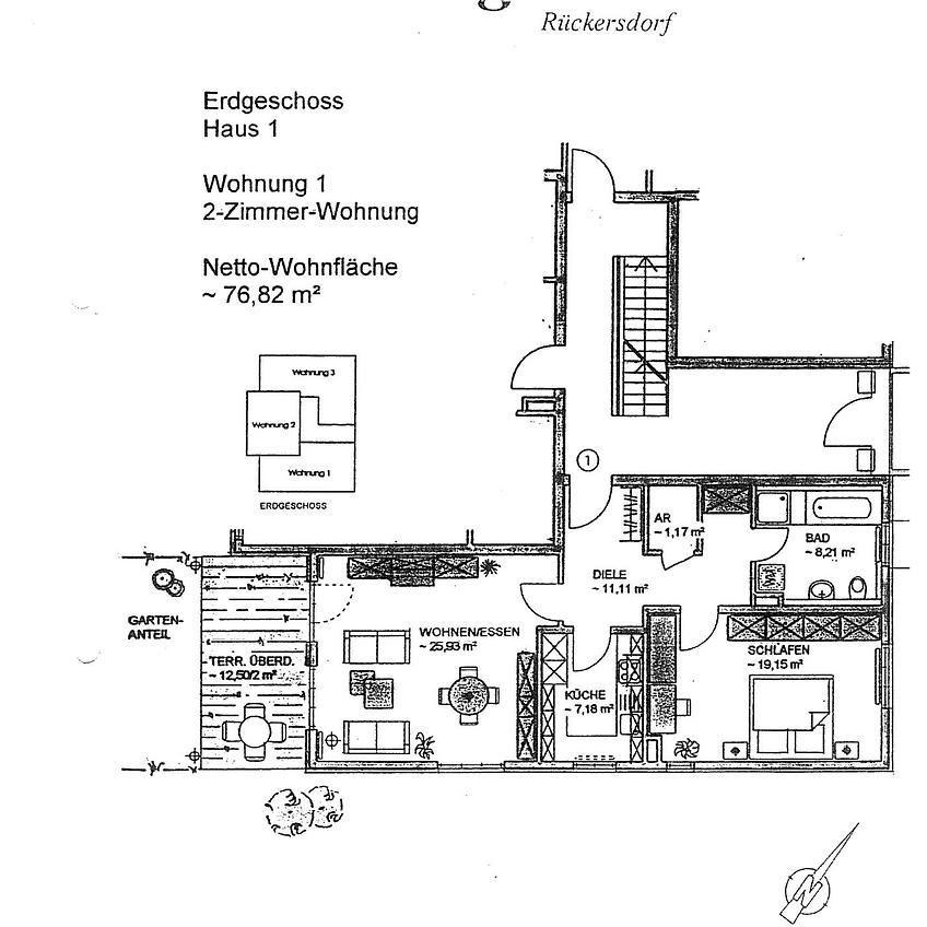 Helle 2-Zimmer-Wohnung mit Süd-Terrasse, Tiefgaragen- und PKW-Stellplatz - Foto 1