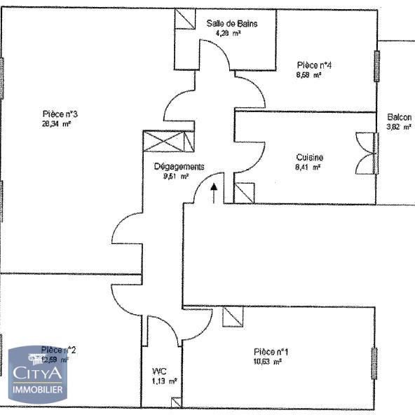 Location Appartement 4 pièces 83m² BISCHHEIM 67800 - Photo 2