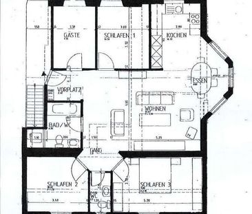 5.5 Zimmer, 114 m², 1. Stock - Foto 3