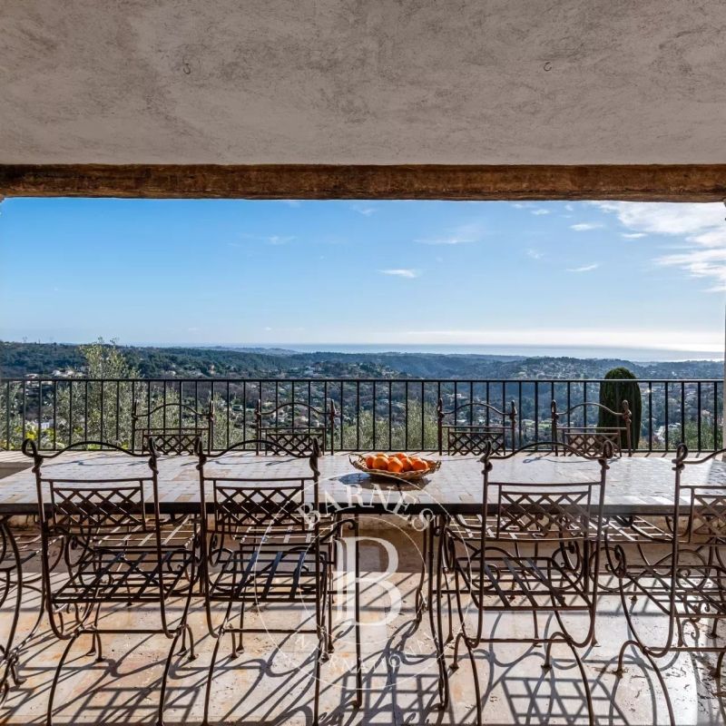 Vence - Exceptionnel mas en pierre avec vue panoramique mer et collines - Photo 1