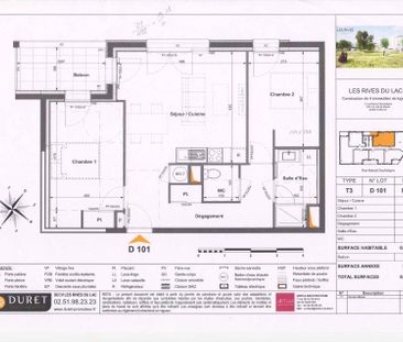 3 pièces - 62,14 m² - 1er étage - Colocation non autorisée - Photo 6