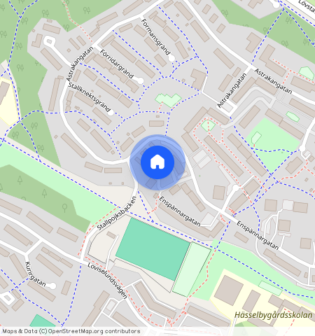 Enspännargatan **, Gård