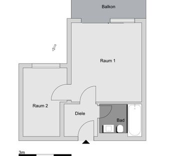 2-Zimmer-Wohnung in Kronberg mit Balkon - Foto 2