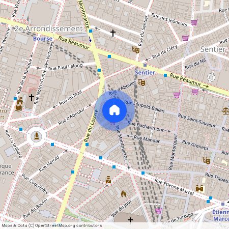 Rue Montmartre et rue d'Argout 75002 Paris (2e arrondissement)