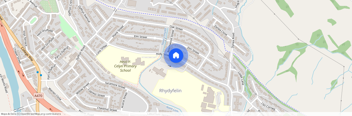 Tudor Street, Pontypridd, Rhydyfelin
