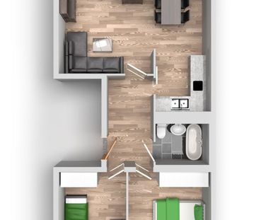 3-Raum-Wohnung Schilfstraße 13 - Foto 1