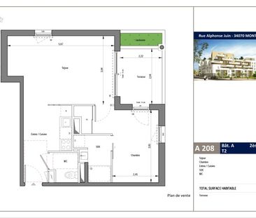 Location Appartement 2 pièces 45m² MONTPELLIER 34000 - Photo 4