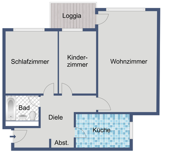 Barrierefreie 3-Zimmer-Wohnung im 6. OG - Photo 3