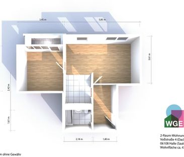 Helle 2-Raum-Wohnung über den Dächern der Stadt – citynah & sofort ... - Photo 3