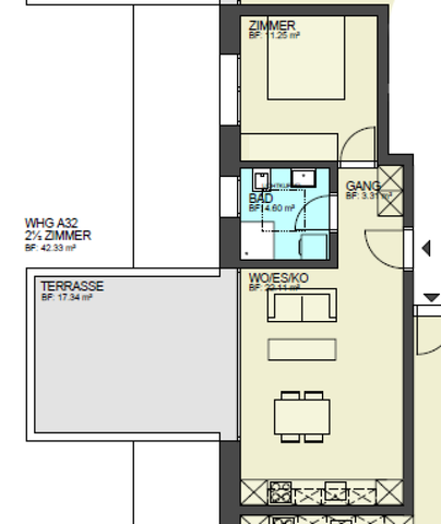 Tolle 2.5 Zimmerwohnung zu vermieten mit Weitsicht - Foto 5