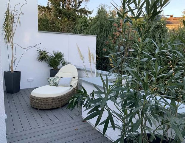 4-Zimmer- Penthouse-Maisonette mit 3 Terrassen, Bestlage Bad Vilbel, komplett möbliert - Photo 1