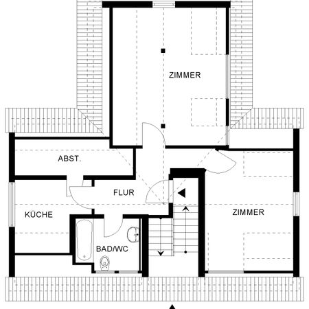 tolle 2-Zimmer-Wohnung in ruhiger Wohngegend // Dachgeschoss - Foto 4