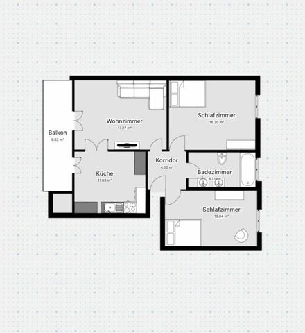 Light-flooded 3.5-room apartment in a central location on Luzernerring - Photo 4