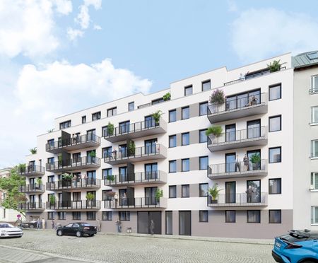 Erstbezug - 3-Raumwohnung mit Sonnenbalkon, Tiefgaragenstellplatz und EBK - WE10 - Foto 2