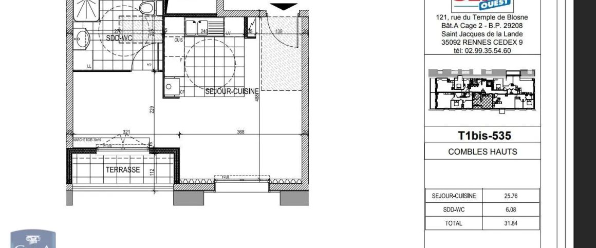 Appartement à louer 1 pièce 31.71m² - Photo 1