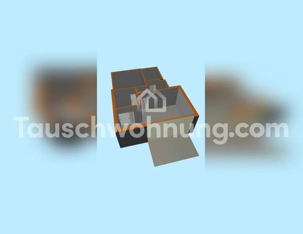 TAUSCHWOHNUNG 2 Zimmer Wohnung mit großen Wohnzimmer + eingezäuntem Garten - Foto 1