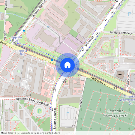 ul. Wólczyńska, Wawrzyszew, Bielany, Warszawa, mazowieckie
