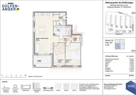 IMMOBILIEN SCHNEIDER - Neubau Erstbezug - traumhaft schöne 3 Zimmer Wohnung mit Balkon und EBK - Photo 5