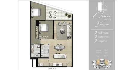 Sky-High Waterfront Living on Level 19- Two Bedroom Modern Design & Resort Amenities. - Photo 5