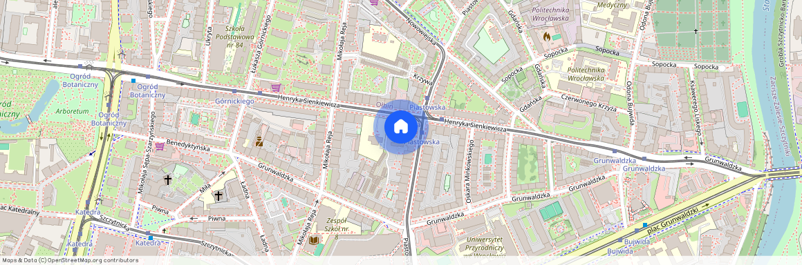 ul. Piastowska, Plac Grunwaldzki, Śródmieście, Wrocław, dolnośląskie