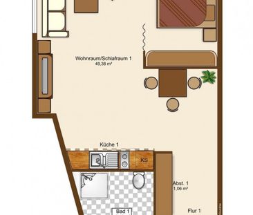 Schickes Neubau Ein-Raum-Apartment - Photo 4