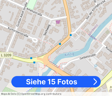 3 Zimmerwohnung mit Einbauküche direkt an der Kinzig - Foto 1
