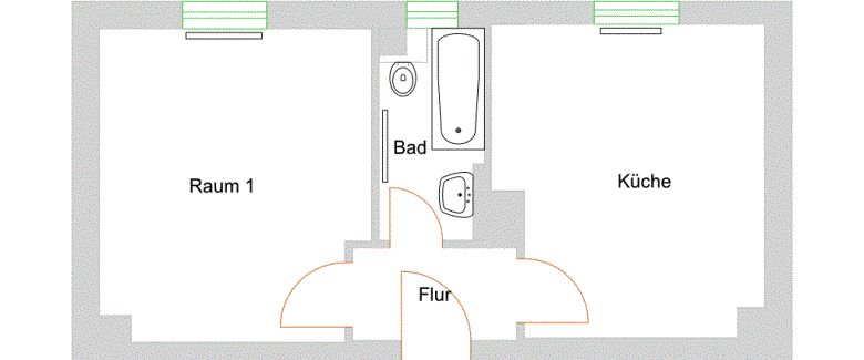 Gemütliche 1-Zimmer-Wohnung in zentraler Lage von Neu-Isenburg - Photo 1