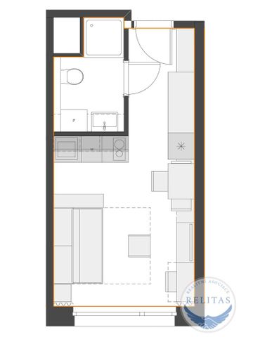 Pronájem bytu 1+kk 20 m2 - Фото 5