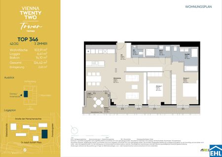 Wohnen mit Weitblick – 3-Zi.-Erstbezug mit Loggia | TOWER HOMES - Photo 4