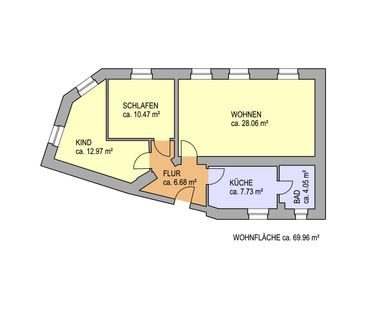 GroÃe 3 Raum- Wohnung im Erdgeschoss - Photo 6