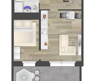 2-Raum-Wohntraum mit Balkon - Photo 6