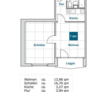 Schnell sein und zugreifen: sofort bezugsfertige 2-Zimmerwohnung mi... - Foto 1