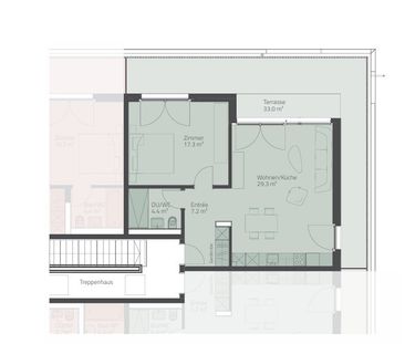 2.5 Zimmer, 60 m², 3. Stock - Photo 4