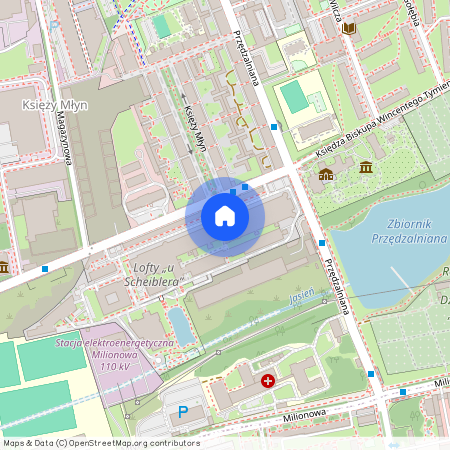 ul. ks. bp. Wincentego Tymienieckiego, Księży Młyn, Widzew, Łódź, łódzkie